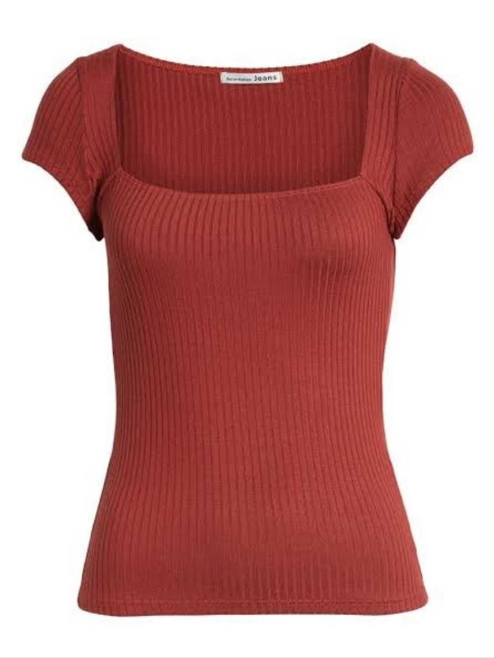 Reformation - Bardot Top in Rust - Size XS